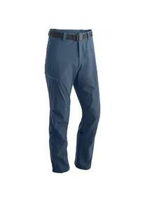 Funktionshose Maier Sports "Nil", Herren, Gr. 94, Langgr&ouml;&szlig;en, blau (jeansblau), 90% Polyamid, 10% Elasthan, Hosen Funktionshose, Herren Wanderhose, atmungsaktive Outdoor-Hose mit Roll up Funktion