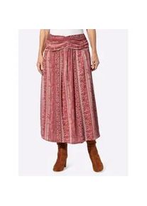 T&uuml;llrock Inspirationen, Damen, Gr. 23, rosa (rosenholz, cognac, bedruckt), 100% Polyester, Paisley, bedruckt, gemustert, mehrfarbig, lang, R&ouml;cke