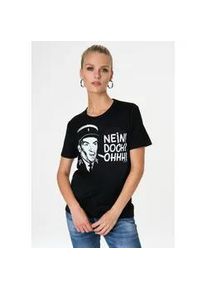 T-Shirt logoshirt "Le Gendarme de Saint-Tropez - Nein Doch Ohhh", Damen, Gr. L, schwarz, 100% Baumwolle, bedruckt, normal, Rundhals, Shirts T-Shirt, mit coolem Print