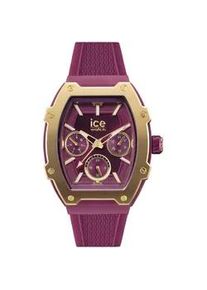 Ice Watch Multifunktionsuhr ICE-WATCH "ICE boliday - Alu - Small - MT", rot (weinrot), Armbanduhren, Damen, Quarzuhr, Armbanduhr, Damenuhr, analog, Datum, 12/24-Stunden-Anzeige