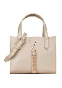 Shopper Valentino BAGS "SHOPPING DIVINA", Damen, Gr. B/H/T: 20cm x 16cm x 10cm, beige, Polyurethan, Taschen Shopper, Henkeltasche Umh&auml;ngetasche Schultertasche