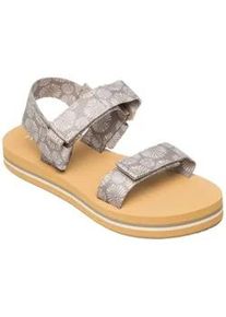 Sandale Roxy "Roxy Cage", Damen, Gr. 8(38), grau (taupe), Obermaterial:Obermaterial: 90% k&uuml;nstliches Textil, 10% KunstStoff / Futter: N/A / Au&szlig;ensohle: 60% Textil, 40% Moosgummi;, Schuhe Sandale