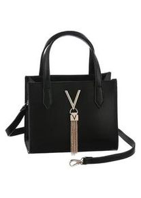 Shopper Valentino BAGS "SHOPPING DIVINA", Damen, Gr. B/H/T: 20cm x 16cm x 8cm, nero, gold, Polyurethan, Taschen Shopper, Henkeltasche Umh&auml;ngetasche Schultertasche