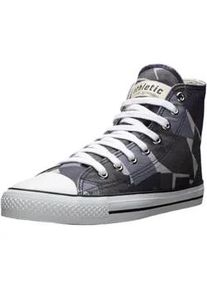 Sneaker Ethletic "White Cap Hi Cut", Damen, Gr. 36, blau (camou blau, just wei&szlig;), Obermaterial: 100% Baumwolle; Futter: 100% Baumwolle; Decksohle: 100% Baumwolle; Sohle: 100% Naturkautschuk, Schuhe Sneakerboots Canvassneaker Sneaker high, Keine Angabe