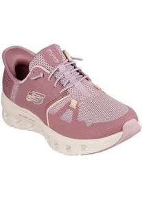 Slip-On Sneaker Skechers "Vegan Slip-ins: Glide-Step Pro", Damen, Gr. 39, lila (dunkel mauve), Synthetik, Textil, Schuhe Sneaker, Sneaker, Slipper, Freizeitschuh mit Hands Free Slip-ins Funktion