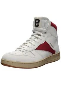 Sneaker Ethletic "Carl", Damen, Gr. 45, wei&szlig; (chalk wei&szlig;, accent rio rot), Obermaterial: 100% Polyurethan; Futter: 100% Baumwolle; Decksohle: 100% Baumwolle; Sohle: 100% Naturkautschuk, Schuhe Sneaker, recycled Produkt