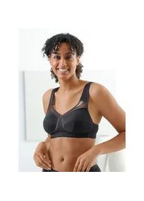 w&auml;schepur Entlastungs-BH W&Auml;SCHEPUR, Damen, Gr. 95, Cup E, schwarz, 76% Baumwolle, 17% Polyamid, 7% Elasthan, BHs Entlastungs-BH