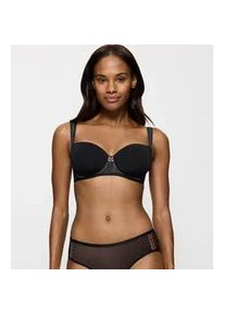 T-Shirt-BH Triumph "Palina Cosmic Heartbeat", Damen, Gr. 80, Cup D, schwarz, Mesh, Obermaterial: 69% Polyester, 19% Polyamid, 12% Elasthan, BHs T-Shirt-BH, Limited Edition by Palina Rojinski