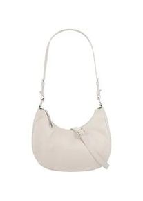 Umh&auml;ngetasche Bruno Banani, Damen, Gr. B/H/T: 28cm x 24cm x 9cm onesize, beige, Leder, leicht gl&auml;nzend, unifarben, Taschen Umh&auml;ngetasche, echt Leder