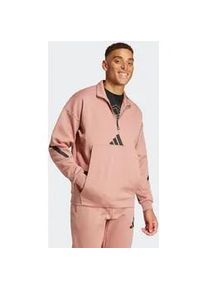 Sweatshirt Adidas SPORTSWEAR "M Z.N.E. H-ZIP", Herren, Gr. S, rosa (warm clay), Obermaterial: 57% Polyester, 43% Baumwolle, angesetztes B&uuml;ndchen, Sweatshirts Sweatshirt