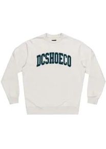 Sweatshirt DC Shoes "Varsity", Herren, Gr. M, grau (snow heather), Obermaterial: 80% Walkfrottier, 20% Microfaser;, Sweatshirts Sweatshirt