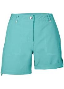 Shorts Killtec "KOS 2 WMN SHRTS", Damen, Gr. 44, Normalgr&ouml;&szlig;en, blau (aquablau), Obermaterial: 92% Polyester, 8% Elasthan, Hosen Shorts, Schnelltrocknende, wasserabweisende Shorts mit verstellbarer L&auml;nge