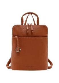 Rucksack SURI FREY "Rucksack SFY Debby", Damen, Gr. B/H/T: 33cm x 31cm x 13cm, braun (cognac 700), Obermaterial: 60% Polyurethan PU. 40% Polyester PES., Rucks&auml;cke Rucksack