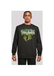 Sweatshirt F4NT4STIC "Harry Potter Magical Forest", Herren, Gr. XL, schwarz, Obermaterial: 50% Baumwolle, 50% Polyester, regular fit, Rundhals, ohne B&uuml;ndchen, Sweatshirts Sweatshirt, Print