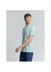 T-Shirt NO EXCESS "NO EXCESS T-Shirt mit Rundhalsausschnitt T-Shirt Crewneck Slub", Damen, Gr. L, blau (pastellblau), 100% Baumwolle, Shirts T-Shirt