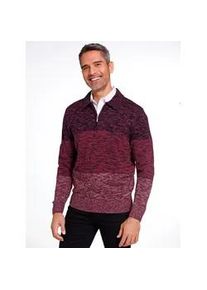 Classic Dog Polokragenpullover CLASSIC "Pullover", Damen, Gr. 52, rot (schwarz, dunkelrot, gemustert), 100% Polyacryl, gemustert, mehrfarbig, Pullover