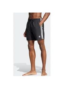Badeshorts Adidas PERFORMANCE "ADICOLOR 3-STREIFEN, 20 ZENTIMETER", Herren, Gr. XL, N-Gr, schwarz, Obermaterial: 100% Polyester, Badehosen Badeshorts, Topseller
