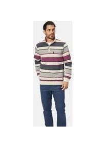 Sweatshirt Babista "Sweatshirt MELRIN", Herren, Gr. M, beige (beige gestreift), Obermaterial: 62% Baumwolle CO. 38% Polyester COOLMAX PES(Coolmax)., Sweatshirts Sweatshirt