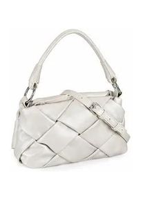 Schultertasche "Giorgia", Damen, Gr. B/H/T: 25cm x 15cm x 10cm onesize, beige (creme), Polyurethan (PU), Collezione Alessandro, Taschen Schultertasche, Elegante Flechttasche mit Trageriemen