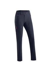Outdoorhose Maier Sports "Lulaka Loop", Damen, Gr. 17, Kurzgr&ouml;&szlig;en, blau (dunkelblau), 100% Polyester, Hosen Outdoorhose, Damen Wanderhose, atmungsaktive Funktionshose, Regular Fit