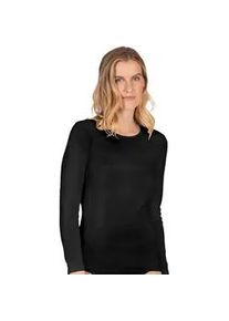 Unterhemd Nina von C. "Langarm Damen Shirt GOTS Fine Cotton", Damen, Gr. 46, N-Gr, schwarz, Obermaterial: 100% Baumwolle CO(Bio)., Unterhemden Unterhemd