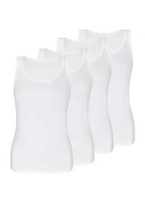 Sassa Mode Achseltop SASSA "4er Sparpack Top LOVELY SKIN", Damen, Gr. 40, N-Gr, wei&szlig; (wei&szlig; wei&szlig;), Obermaterial: 95% Modal CMD. 5% Elasthan EL., Unterhemden
