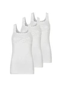 Achselhemd Nina von C. "3er Pack Damen Achselhemd Fine Cotton", Damen, Gr. 40, N-Gr, wei&szlig;, Obermaterial: 100% Baumwolle CO., Unterhemden