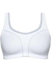 Sport-BH SuSa "Sport BH Move high", Damen, Gr. 105, Cup B, wei&szlig; (wei&szlig;, grau), Obermaterial: 52% Polyamid PA. 37% Polyester PES. 11% Elasthan EL., BHs Sport-BH