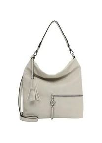 Beuteltasche Tamaris "Beutel TAS Nele", Damen, Gr. B/H/T: 37cm x 33cm x 14cm 0, wei&szlig; (ecru 320), Polyurethan, Taschen Beuteltasche