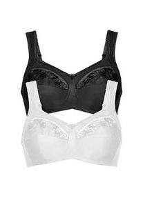 Entlastungs-BH Anita "Entlastungs BH Safina", Damen, Gr. 90, Cup B, bunt (schwarz wei&szlig;), Obermaterial: 50% Polyamid PA. 25% Polyester PES. 10% Elasthan EL. 10% Viskose CV. 5% Baumwolle CO., BHs Entlastungs-BH
