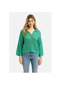 Smith & Soul V-Ausschnitt-Pullover SMITH & SOUL, Damen, Gr. S, gr&uuml;n (mint), Strick, Material: 50% Baumwolle, 50% Polyacryl, unifarben, regular fit normal, V-Ausschnitt, eingesetzt gerader Abschluss, Pullover