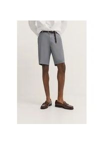 Bermudas Bugatti, Herren, Gr. 54, Normalgr&ouml;&szlig;en, blau (390, marine), 98% Baumwolle, 2% Elasthan, Minimalmuster, normal, Hosen Bermudas, mit hoher Flexibilit&auml;t