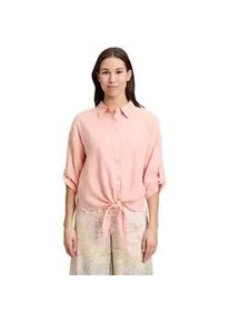 Kurzarmbluse Cartoon "Damen mit Kragen", Damen, Gr. 46, light peach, Obermaterial: 100% Leinen, l&auml;ssig geschnitten normal, Blusen