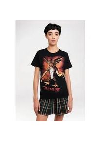 T-Shirt logoshirt "Gremlins", Damen, Gr. S, schwarz, 100% Baumwolle, bedruckt, normal, Rundhals, Shirts T-Shirt, mit lizensiertem Print