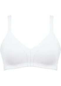 Minimizer-BH Naturana "Minimizer", Damen, Gr. 75, Cup C, wei&szlig;, Obermaterial: 86% Polyamid, 14% Elasthan, unifarben, Basic, BHs Minimizer-BH, Shaping-Effekt, breite Tr&auml;ger, basic, ohne B&uuml;gel, bequem