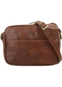 Pike Umh&auml;ngetasche PIK&Eacute;, Damen, Gr. B/H/T: 21cm x 15cm x 7cm onesize, braun, Leder, vintage, Taschen Umh&auml;ngetasche, echt Leder, Made in Italy