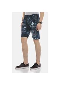 Cipo & Baxx Jeansbermudas CIPO & BAXX "Bermuda & Short", Herren, Gr. 38, Normalgr&ouml;&szlig;en, blau (dunkelblau), 98% Baumwolle, 2% Elasthan, unifarben, Basic, regular fit kurz, Jeans, aus Baumwollmix