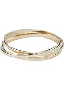 Armreif Firetti "ineinander verschlungen", gold (gelbgoldfarben), Armb&auml;nder, Damen, Metall, Armreif