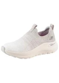 Slip-On Sneaker Skechers "ARCH FIT 2.0", Damen, Gr. 35, wei&szlig; (hellgrau, wei&szlig;), Textil, meliert, Schuhe, Slipper, Freizeitschuh mit Arch-Fit Funktion