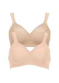 B&uuml;gelloser BH Anita "BH ohne B&uuml;gel Twin", Damen, Gr. 80, Cup E, beige (desert skin), Obermaterial: 70% Polyamid PA. 30% Elasthan EL., BHs