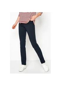 R&ouml;hrenhose Toni "TO BE LOVED", Damen, Gr. 36, N-Gr, blau (dunkelblau), Denim/Jeans, Obermaterial: 68% Baumwolle, 29% Polyester, 3% Elasthan, unifarben, Basic, slim fit kn&ouml;chellang, Hosen, mit kleinen Schmucksteinchen auf der Tasche