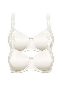 Minimizer-BH SuSa "2er Pack Minimizer BH mit B&uuml;gel London", Damen, Gr. 80, Cup F, beige (champagner champagner), Obermaterial: 77% Polyamid PA. 23% Elasthan EL., BHs Minimizer-BH