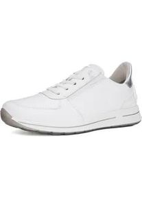 Slip-On Sneaker Ara "OSAKA", Damen, Gr. 8,5 (42,5), silber (wei&szlig;, silberfarben), Glattleder, metallic, Schuhe, Keilsneaker, Slipper mit Easy2Go-Einschlupf, H-Weite