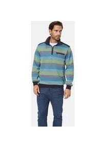 Sweatshirt Babista "Sweatshirt OLAMAR", Herren, Gr. XXL, blau (t&uuml;rkis gestreift), Obermaterial: 100% Baumwolle CO., Sweatshirts Sweatshirt