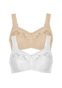 Entlastungs-BH Anita "Entlastungs BH Safina", Damen, Gr. 95, Cup A, bunt (wei&szlig; beige), Obermaterial: 50% Polyamid PA. 25% Polyester PES. 10% Elasthan EL. 10% Viskose CV. 5% Baumwolle CO., BHs Entlastungs-BH