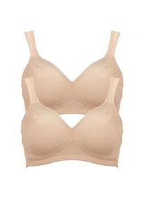 B&uuml;gelloser BH Anita "BH ohne B&uuml;gel Twin", Damen, Gr. 95, Cup D, beige (beige beige), Obermaterial: 70% Polyamid PA. 30% Elasthan EL., BHs