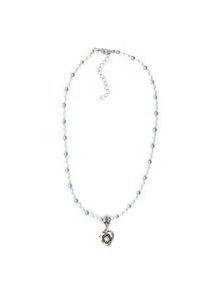 Allg&auml;u Rebell Collier ALLG&Auml;U REBELL "Marisa", Damen, Gr. onesize, Glas, wei&szlig;, Basic, Halsketten Collier, mit Glasstein (Swarovski)