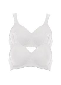 B&uuml;gelloser BH Anita "BH ohne B&uuml;gel Twin", Damen, Gr. 95, Cup B, wei&szlig; (wei&szlig; wei&szlig;), Obermaterial: 70% Polyamid PA. 30% Elasthan EL., BHs