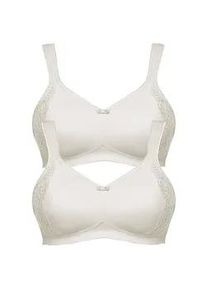 Minimizer-BH SuSa "2er Pack Minimizer BH ohne B&uuml;gel London", Damen, Gr. 85, Cup B, beige (champagner champagner), Stoff, Obermaterial: 76% Polyamid PA. 24% Elasthan EL., BHs Minimizer-BH