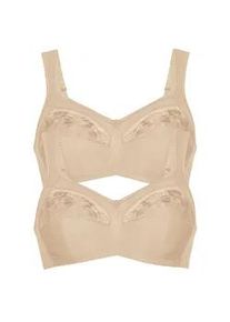 Entlastungs-BH Anita "Entlastungs BH Safina", Damen, Gr. 80, Cup F, beige (beige beige), Obermaterial: 50% Polyamid PA. 25% Polyester PES. 10% Elasthan EL. 10% Viskose CV. 5% Baumwolle CO., BHs Entlastungs-BH